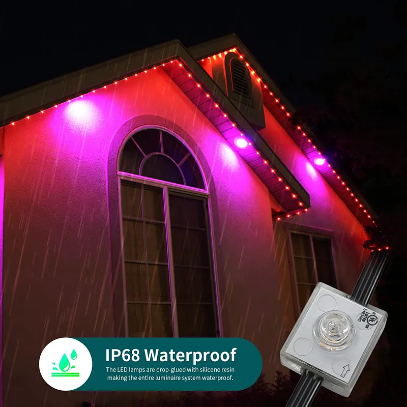 Smart Outdoor Waterproof Permanent Lighting RGBW Permanent Led Pixel Light